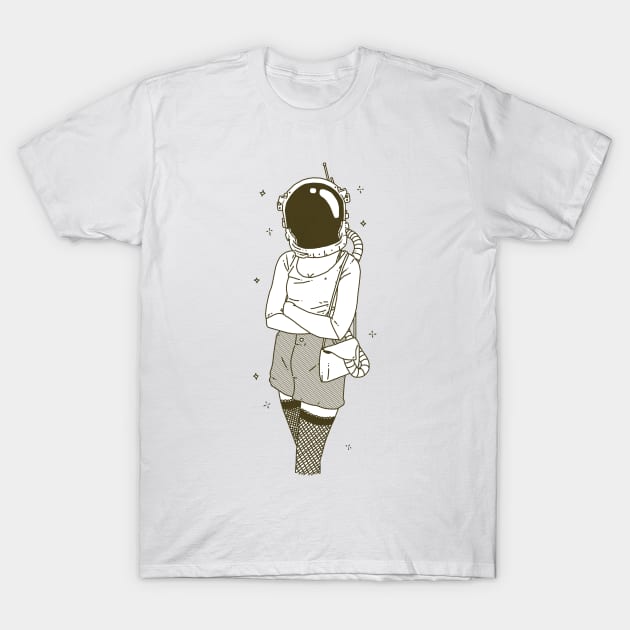 The Woman In Space T-Shirt by ControllerGeek